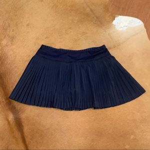 Lululemon Pleated Navy Skirt